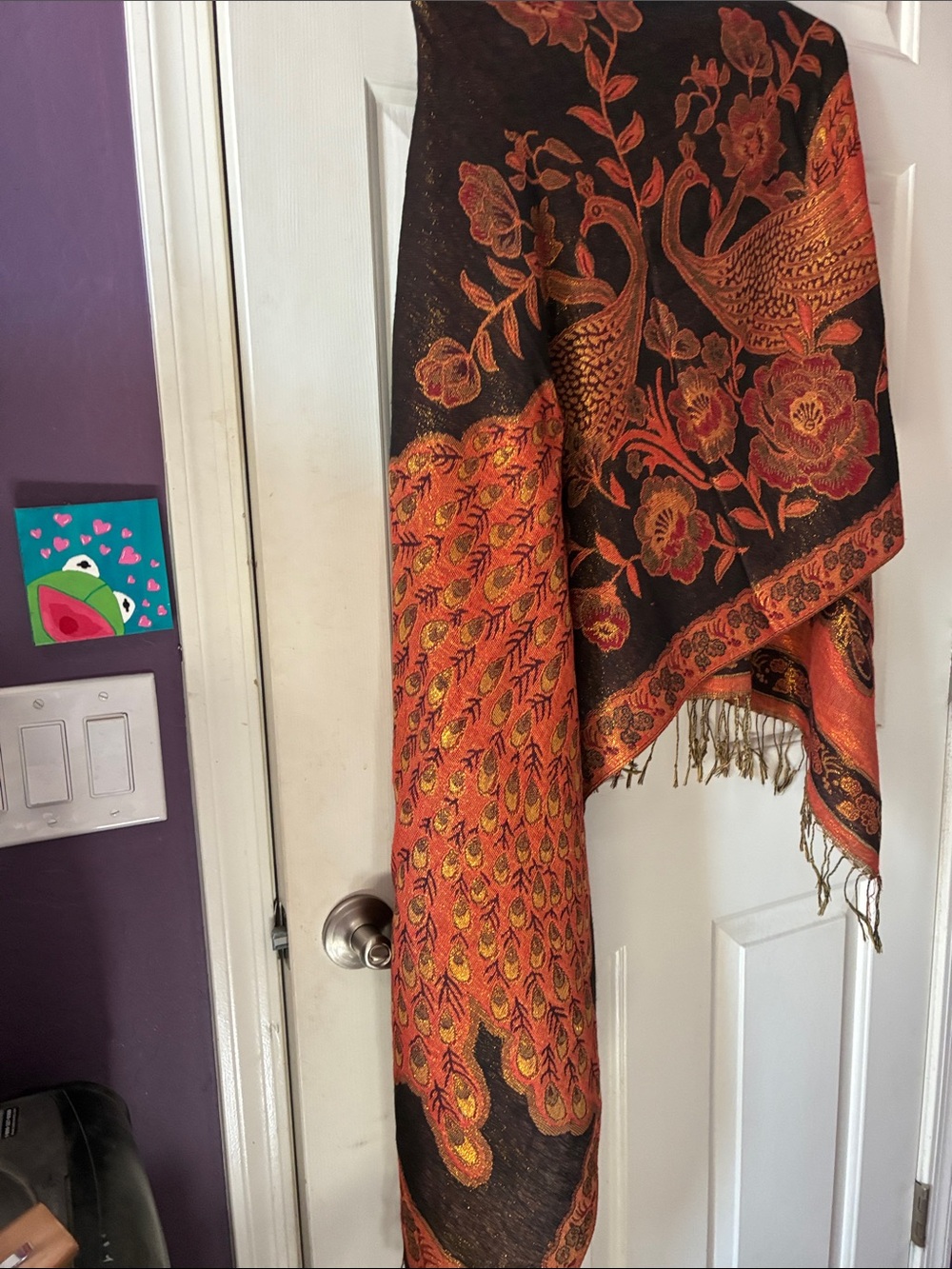 REVERSIBLE SILK BLEND PASHMINA - Picture 9 of 11